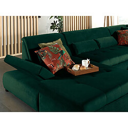 Avis Lisa design Vermont canapé panoramique d'angle droit - Vert