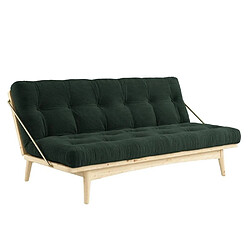 Inside 75 Banquette futon Folk - Pin Massif Algue