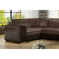 Acheter Venesetti Canapé panoramique convertible - Marron