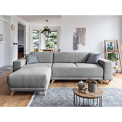 BESTMOBILIER Bella Canapé d'angle convertible - Gris