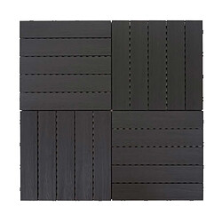 Mendler Carrelage WPC HWC-E20 - Anthracite pas cher