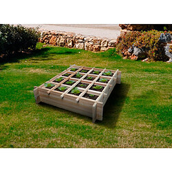 Habitat Et Jardin Carré potager en bois Tournesol - 80 x 80 x 20 cm