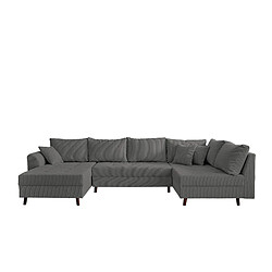 Acheter Lisa design canapé panoramique Rune - Gris foncé