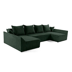 Acheter Bestmobilier canapé panoramique Mike - Vert