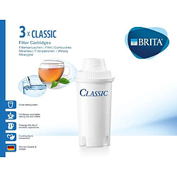 Brita cartouches filtrantes Classic pour carafe - Lot de 3
