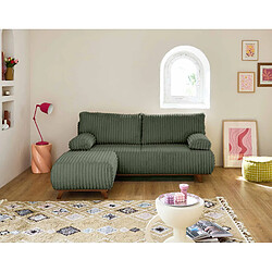 Bestmobilier Canapé droit Cristal 4 places - Vert