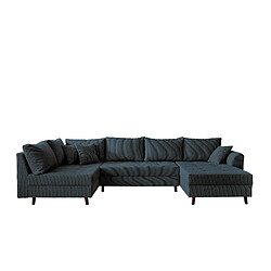 Acheter Lisa design canapé panoramique Rune - Bleu marine