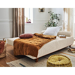 Bestmobilier Canapé droit 3 places convertible - Beige