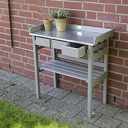 Farm Folklore Esschert Design Table de Jardinage - Gris