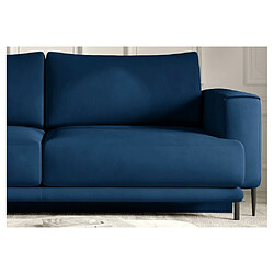 Venesetti Canapé DANY - Bleu tissu de qualité pas cher