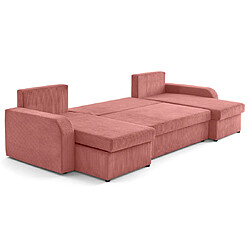 BESTMOBILIER Valos Canapé panoramique - Rose