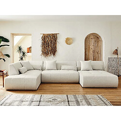 Lisa design Onyx canapé modulable - Beige pas cher