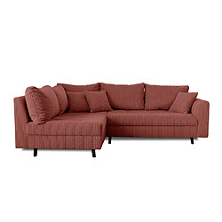 Acheter Lisa Design Rune - canapé d'angle gauche - 4 places - en velours côtelé