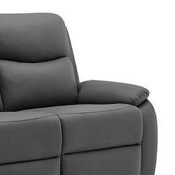 Mes Canapé relaxation 2 places - Anthracite pas cher