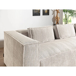 Acheter Lisa Design Stella - canapé d'angle droit en velours côtelé - 4 places -style contemporain