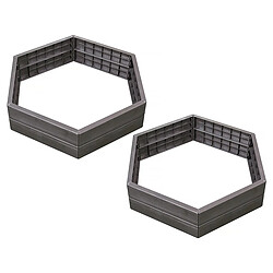 Habitat Et Jardin Kit de 2 carrés potagers Ergo - 110 x 25 cm