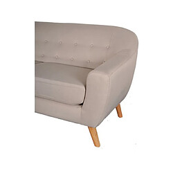 UB DESIGN SALON Canapé tissu Suvi 3 places coloris beige