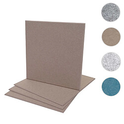 Mendler Panneaux muraux acoustiques marron clair