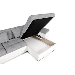 Acheter Bestmobilier Chuck - canapé panoramique d'angle gauche XXL - convertible avec coffre - 7 places