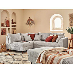 Lisa Design Rune Canapé d'angle gauche 4 places - Gris clair