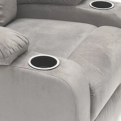 Le roi du relax fauteuil relax Lucrezia - Gris pas cher