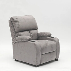 Le roi du relax fauteuil relax Lucrezia - Gris