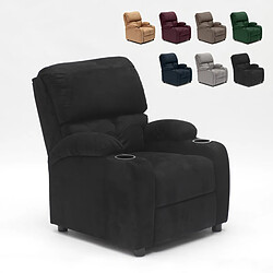 LE ROI DU RELAX Fauteuil Lucrezia - Noir