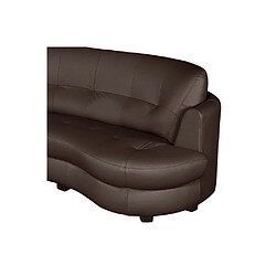 Avis Venesetti canapé droit cuir italien - Chocolat