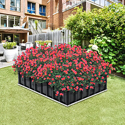 En.Casa en_casa Jardinière rectangulaire acier galvanisé - Anthracite