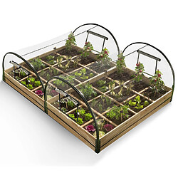 Idmarket Market Lot 2 Carrés Potager + Housses