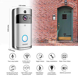 Universal Sonnette WiFi V5 - Argent