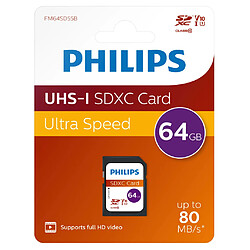 Avis Philips SDXC 64 Go UHS-I U1