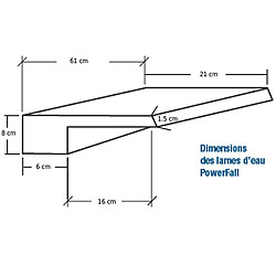 Lame d'eau 61cm - POWERFALL 61 - ZODIAC
