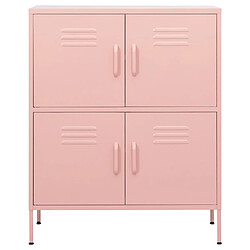Avis vidaXL Armoire de rangement Rose
