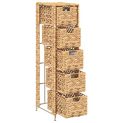 Avis VIDAXL Unité de rangement avec paniers 25,5x37x100 cm
