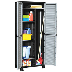 vidaXL Armoire plastique - Gris