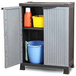 vidaXL Armoire en plastique Gris