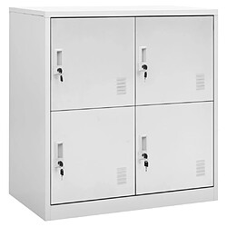vidaXL Armoire à casiers - Gris clair