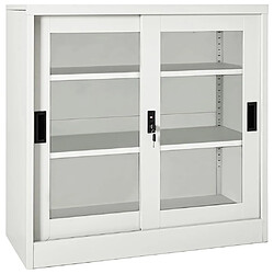 vidaXL Armoire portes coulissantes Gris clair