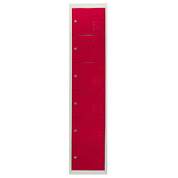 Acheter Monstershop Casier de rangement - Rouge - 3x6 portes