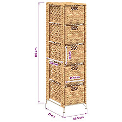 VIDAXL Unité de rangement avec paniers 25,5x37x100 cm pas cher