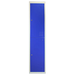Acheter Monstershop Casier de Rangement Bleu & Gris 2 Portes