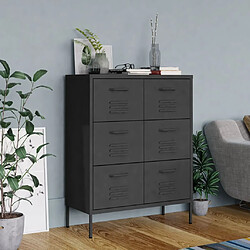 vidaXL Armoire à tiroirs - Anthracite