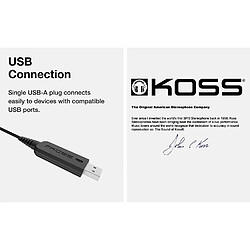 KOSS SB45 USB - Noir/Argent pas cher