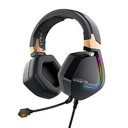 Casque gaming USB - Noir