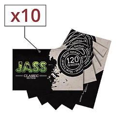 Jass Regular par 10 10 carnets de feuilles à rouler Jass Regular - Format compact - Rapport qualité/prix efficace