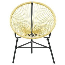 Avis vidaXL Chaise de jardin Acapulco - Résine tressée - Beige