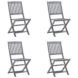 Avis vidaXL Chaises pliables d'extérieur - Lot de 4