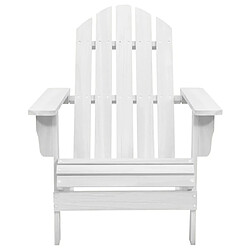 vidaXL Chaise de jardin bois blanc