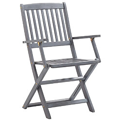 Avis vidaXL Chaises pliables d'extérieur lot de 8